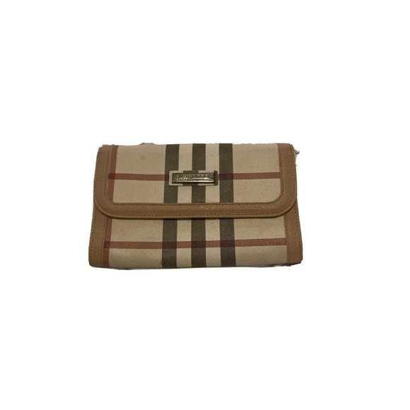 Burberry London Muted Check Clutch Wristlet